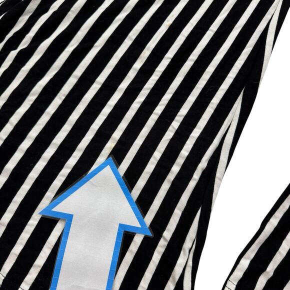 JOSEPH RIBKOFF Black White Vertical Stripe Flare Leg Knit Pants Size 2 Pull On - Picture 8 of 10